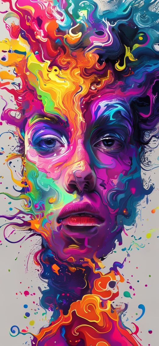 Crazy Colors Blending Digital art Wallpaper