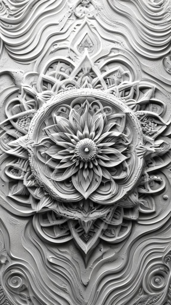 Sand Mandala Intricate Patterns Top Minimalist Wallpaper