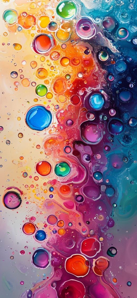 Oil And Water Macro Abstract Aesthetic Wallpaper