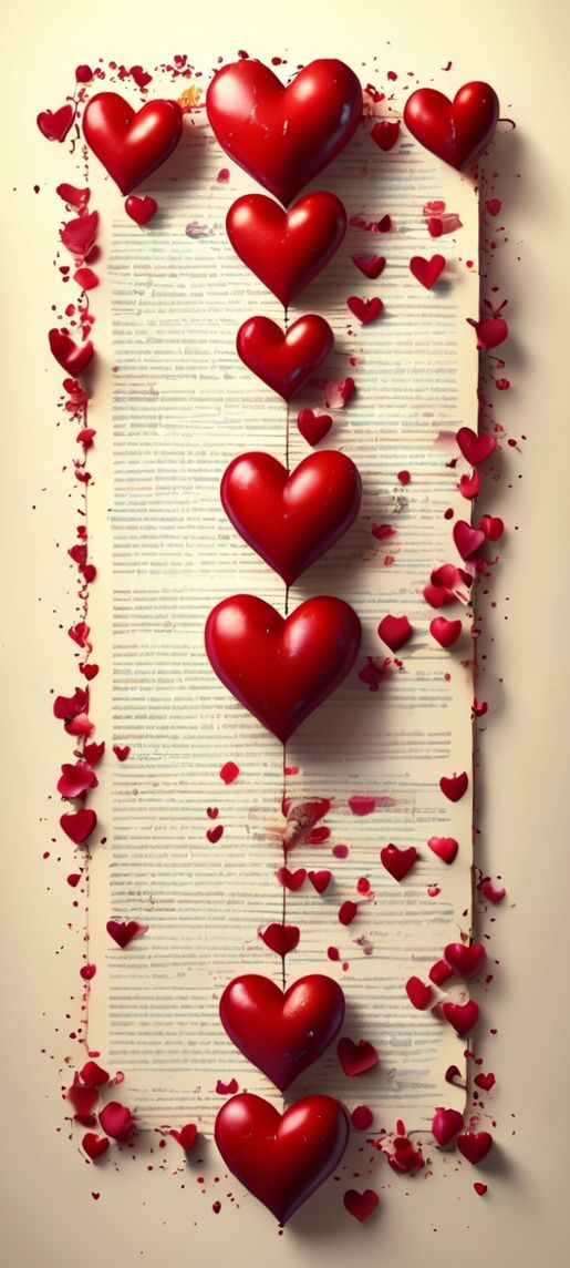 Book Pages Heart Shape Romantic Aesthetic Wallpaper