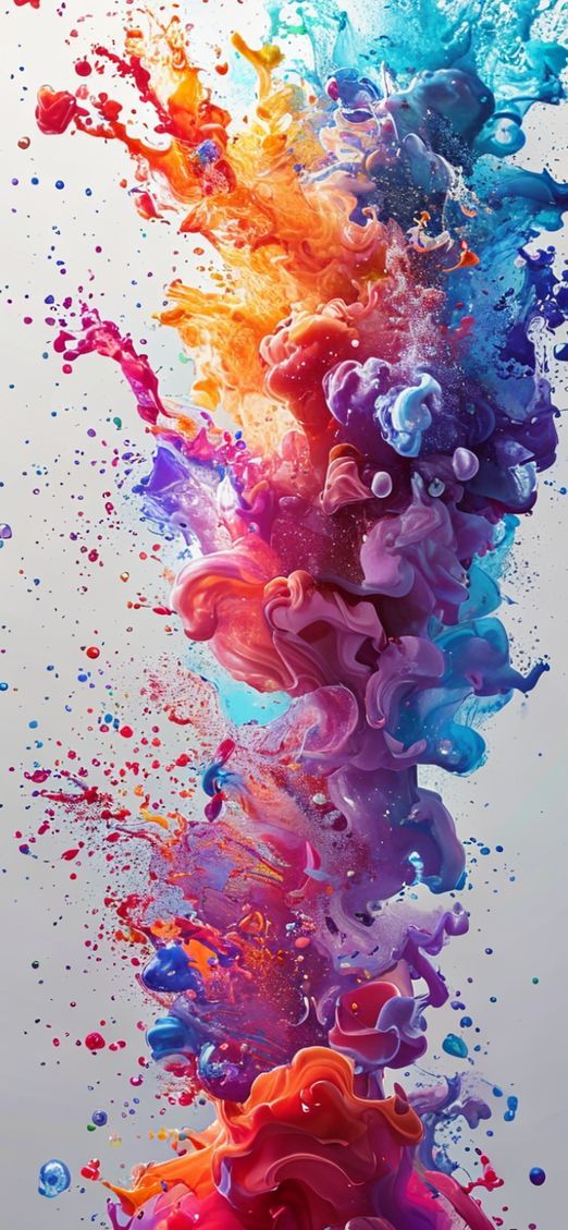 Ink Explosion In Water Freeze Digital art Wallpaper