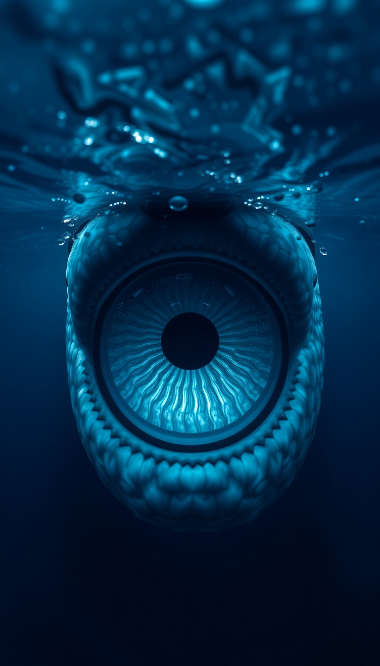 Whale Eye Closeup Deep Intelligent Photorealistic Wallpaper