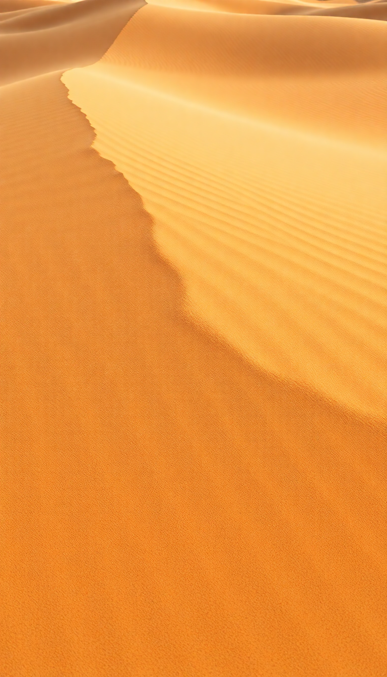Sand Dune Ripples Wind Patterns Photorealistic Wallpaper