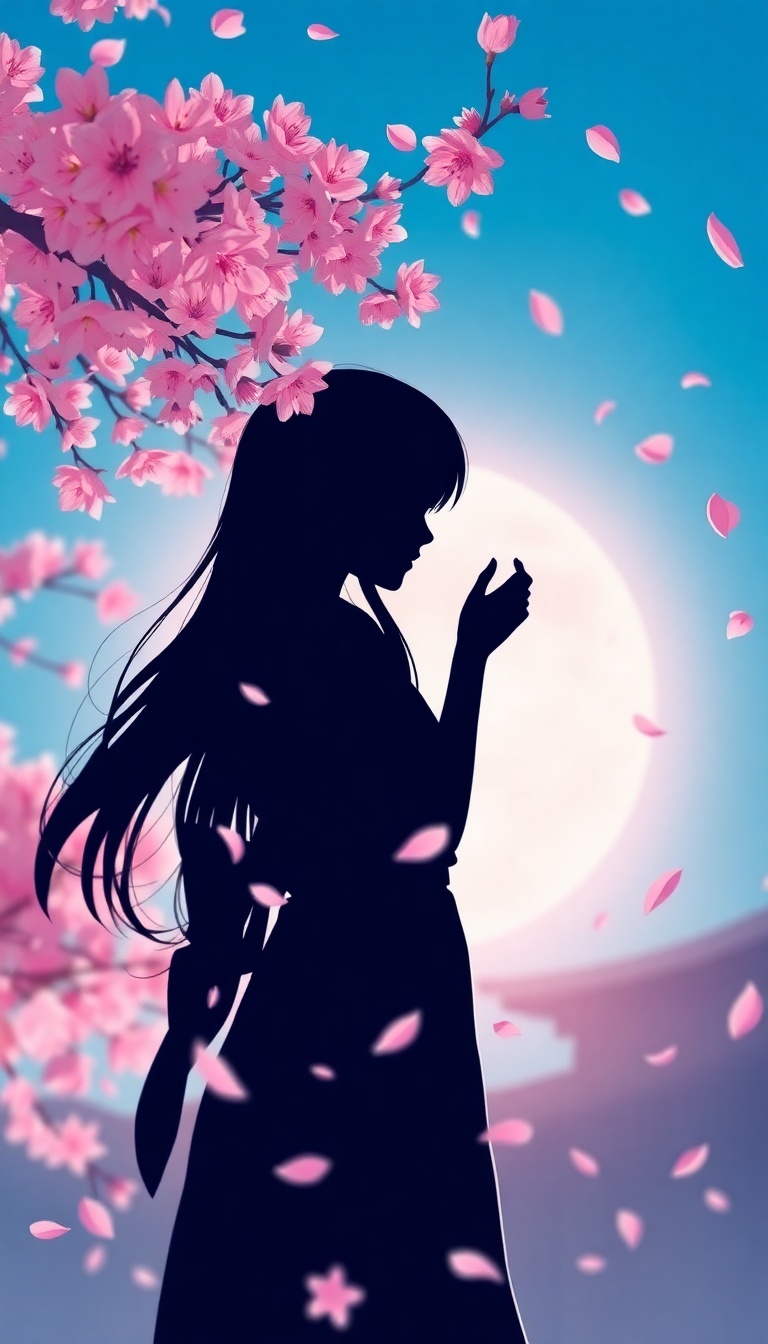 Cherry Blossom Petals Falling Anime Anime Wallpaper