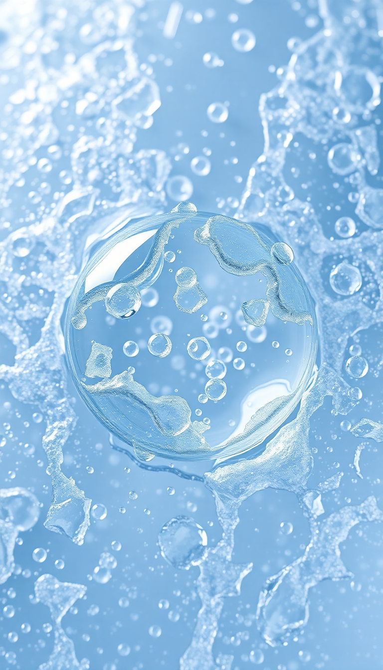 Ice Texture Frozen Bubbles Trapped Photorealistic Wallpaper