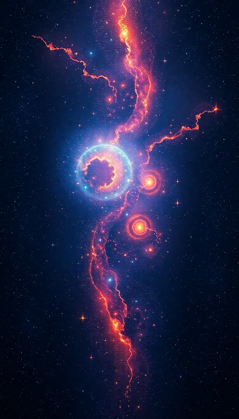 Person Made Of Galaxies Cosmic Digital art Wallpaper