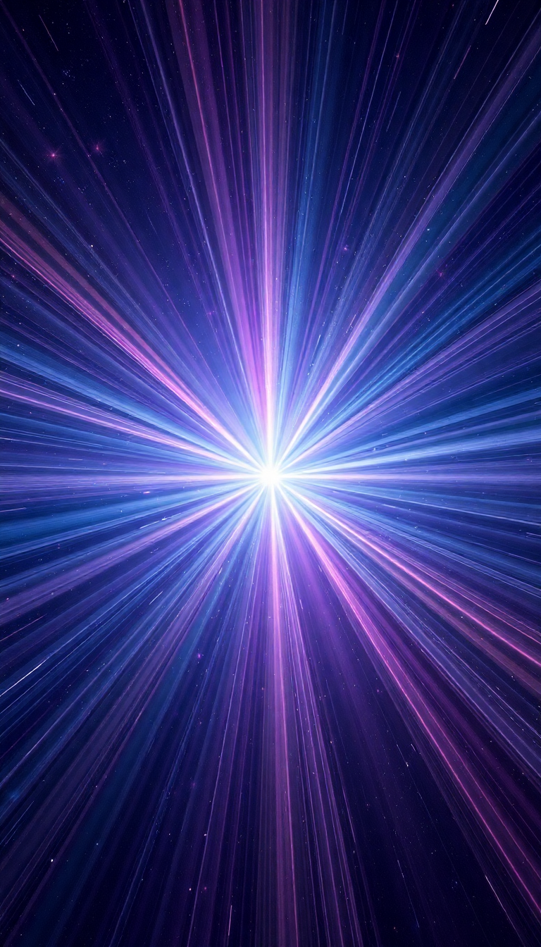 Pulsar Star Emitting Beams Of Digital art Wallpaper