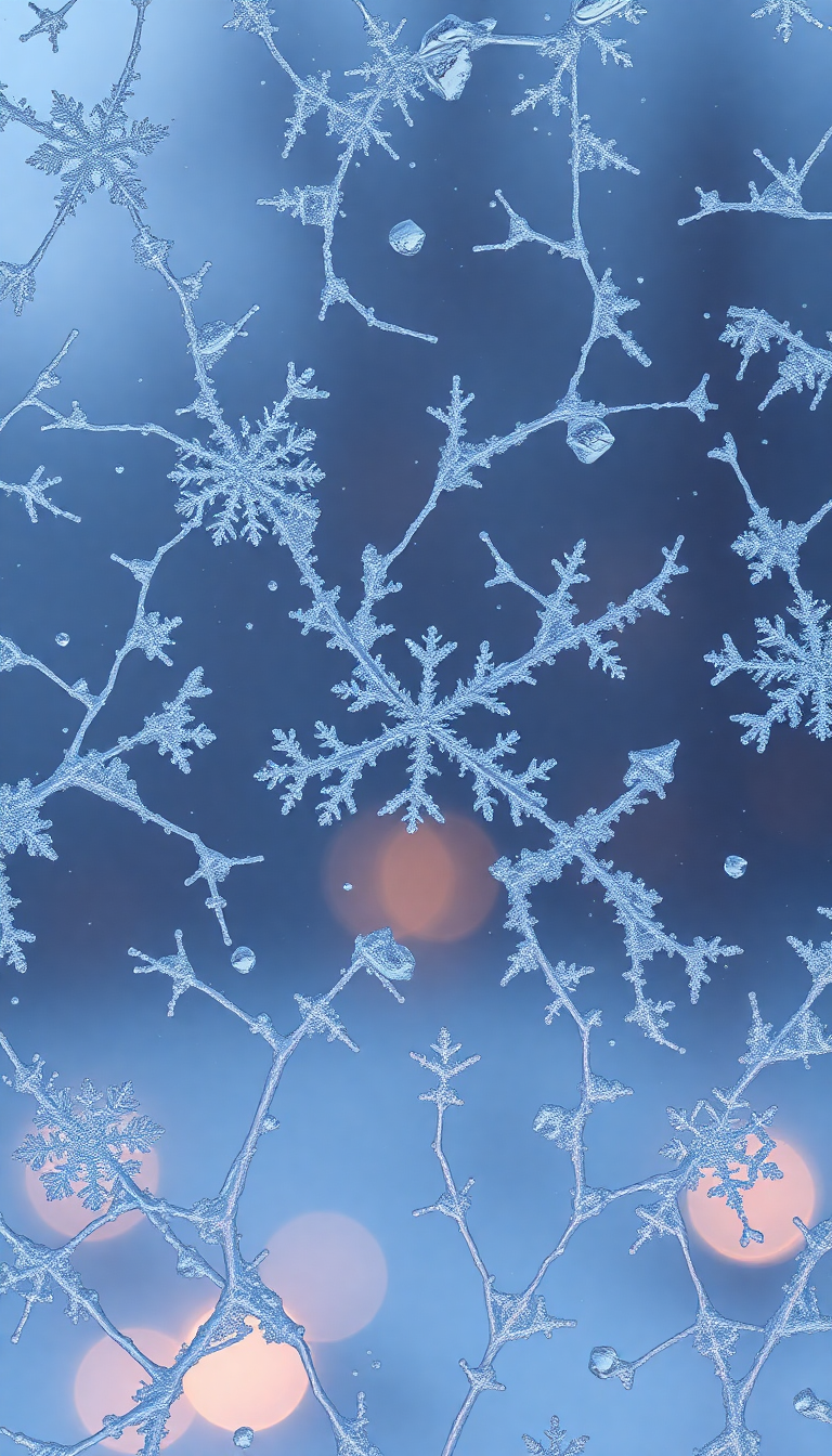 Frost Patterns On Window Macro Aesthetic Wallpaper