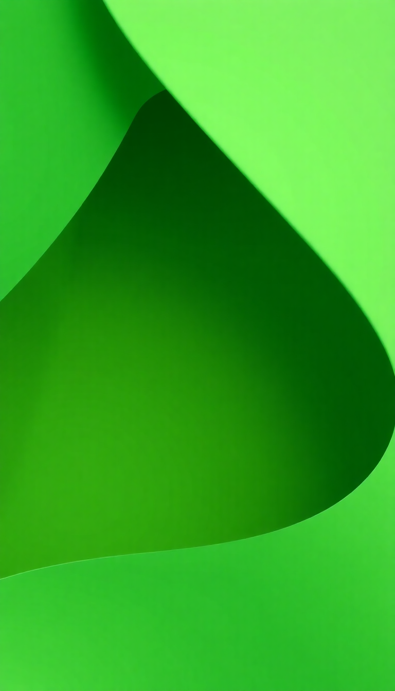 Green, Simple, Curves Minimalist Wallpaper