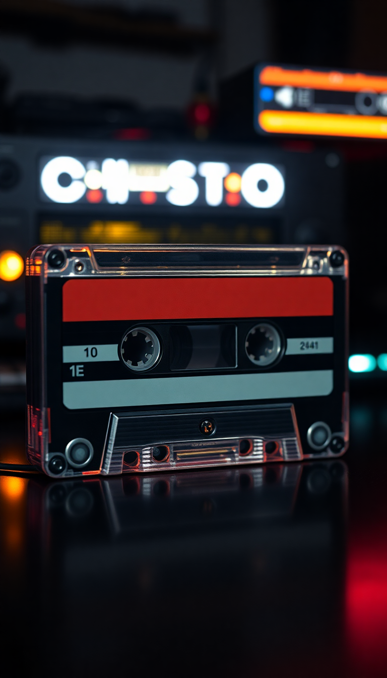 Cassette Tape Mixtape Retro Music Photorealistic Wallpaper