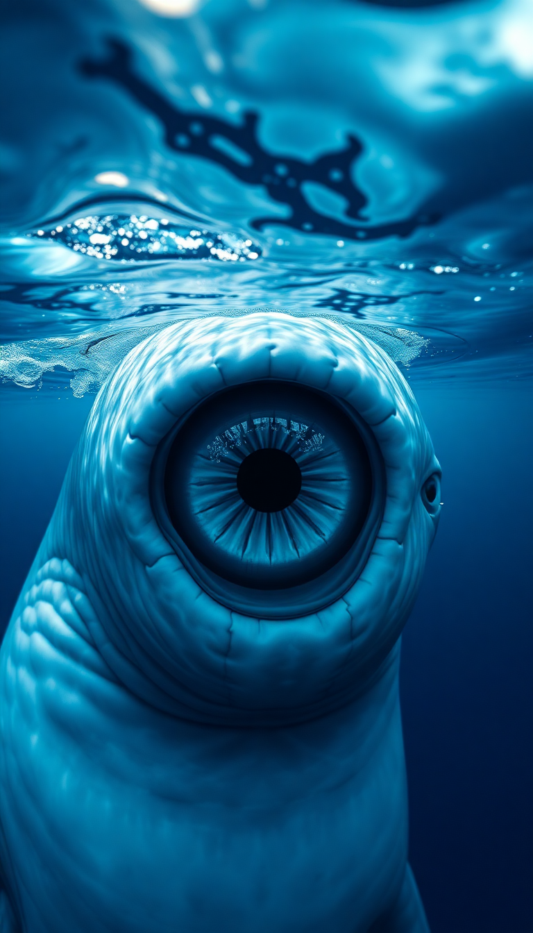 Whale Eye Closeup Deep Intelligent Photorealistic Wallpaper