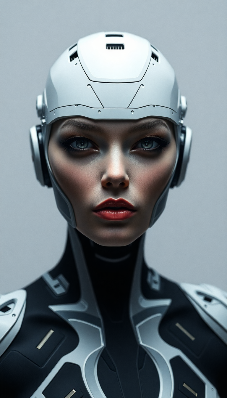 Replicant Cyborg Female Minimalist Wallpaper