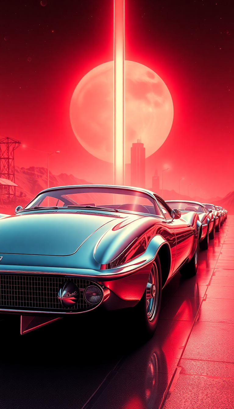 Retrofuturism 60s Vision Of Future Digital art Wallpaper