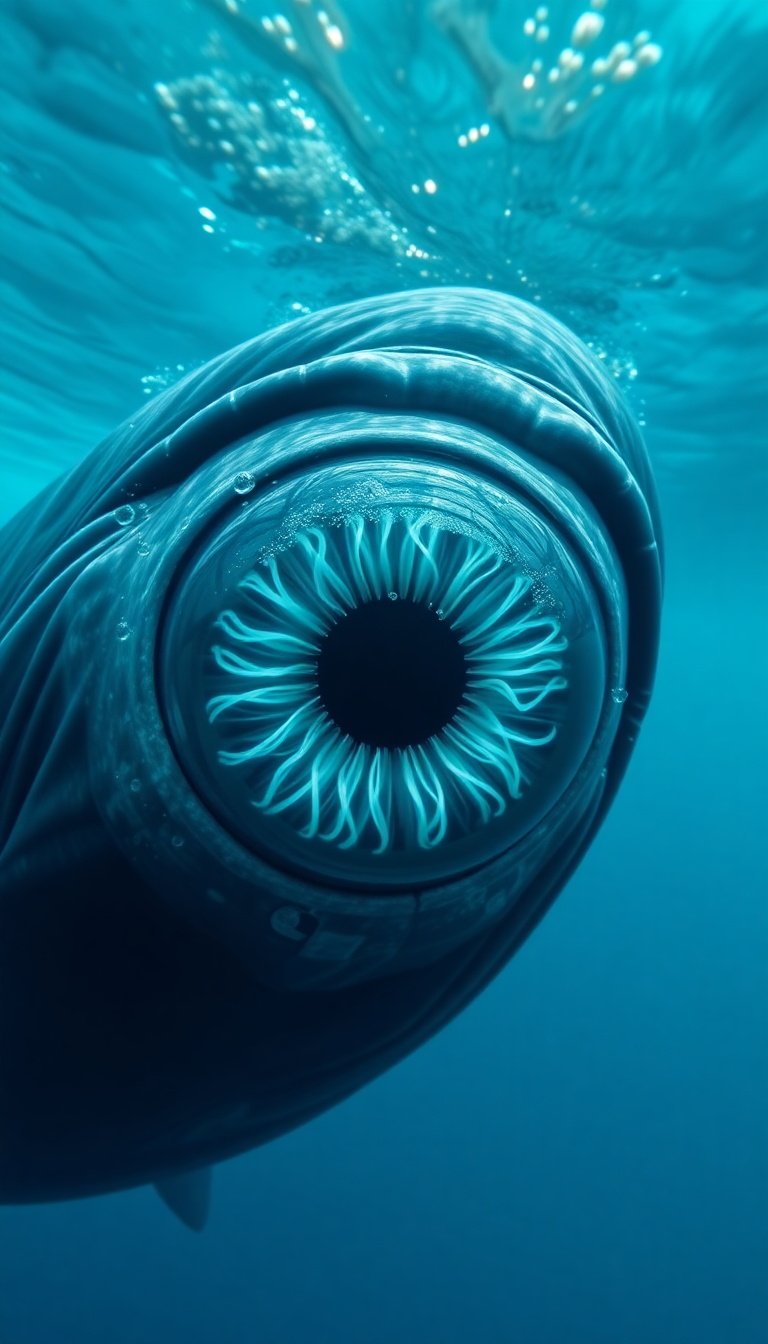 Whale Eye Closeup Deep Intelligent Photorealistic Wallpaper