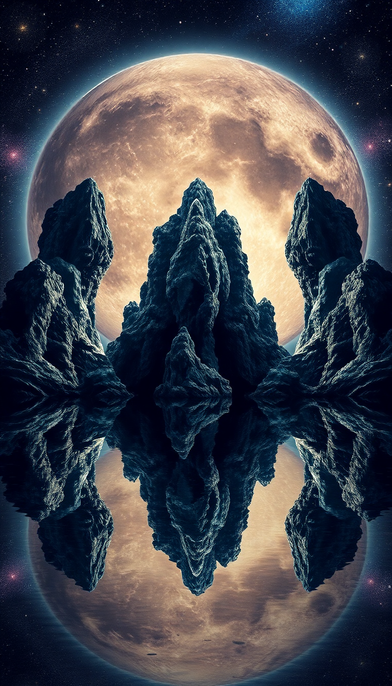 Crystal Caves On Alien Moon Digital art Wallpaper