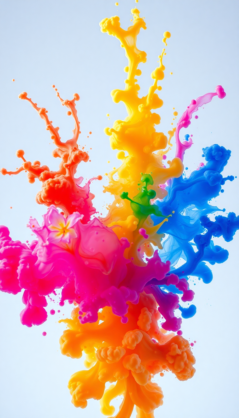 Ink Explosion In Water Freeze Digital art Wallpaper