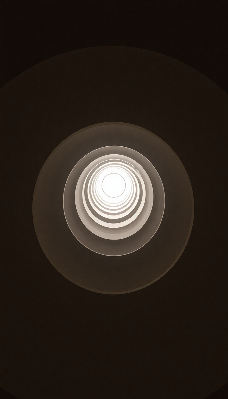 Spiral Staircase Looking Up Endless Photorealistic Wallpaper