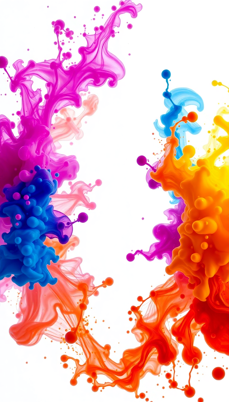 Ink Explosion In Water Freeze Digital art Wallpaper