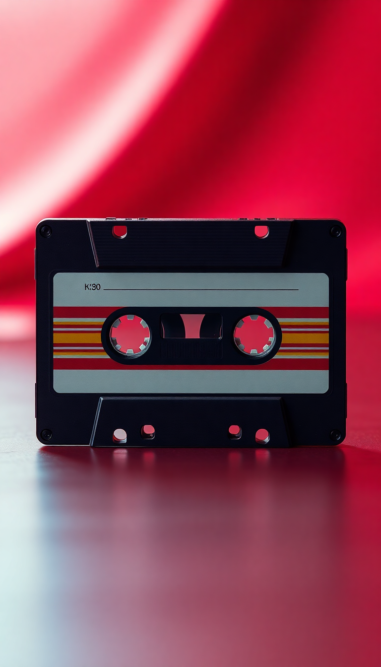 Cassette Tape Mixtape Retro Music Photorealistic Wallpaper