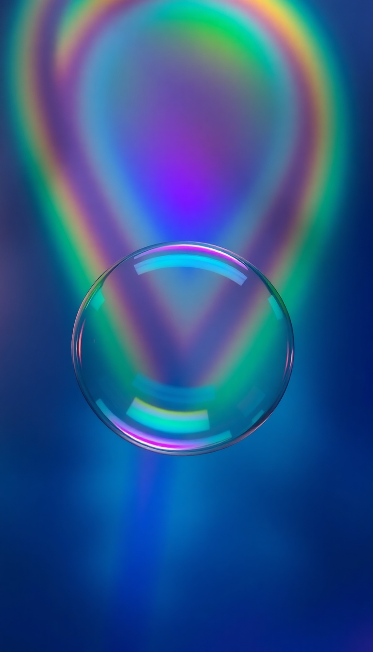 Soap Bubble Macro Rainbow Iridescent Aesthetic Wallpaper