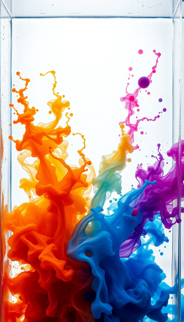 Ink Explosion In Water Freeze Digital art Wallpaper