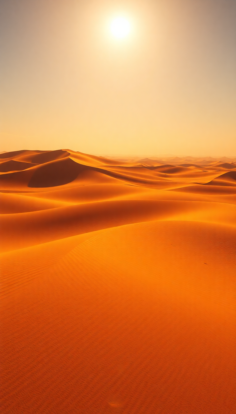 Heat Shimmer Desert Mirage Hot Photorealistic Wallpaper