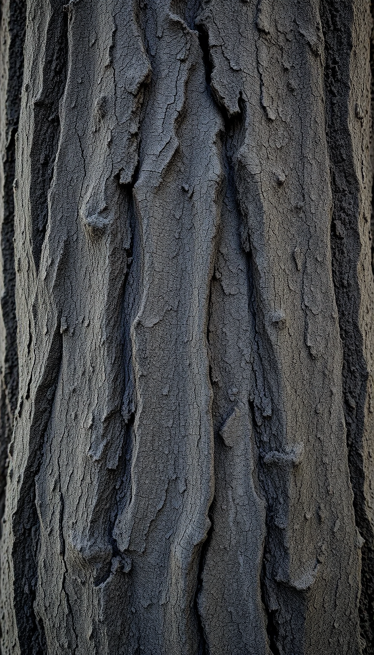 Tree Bark Texture Macro Lines Photorealistic Wallpaper