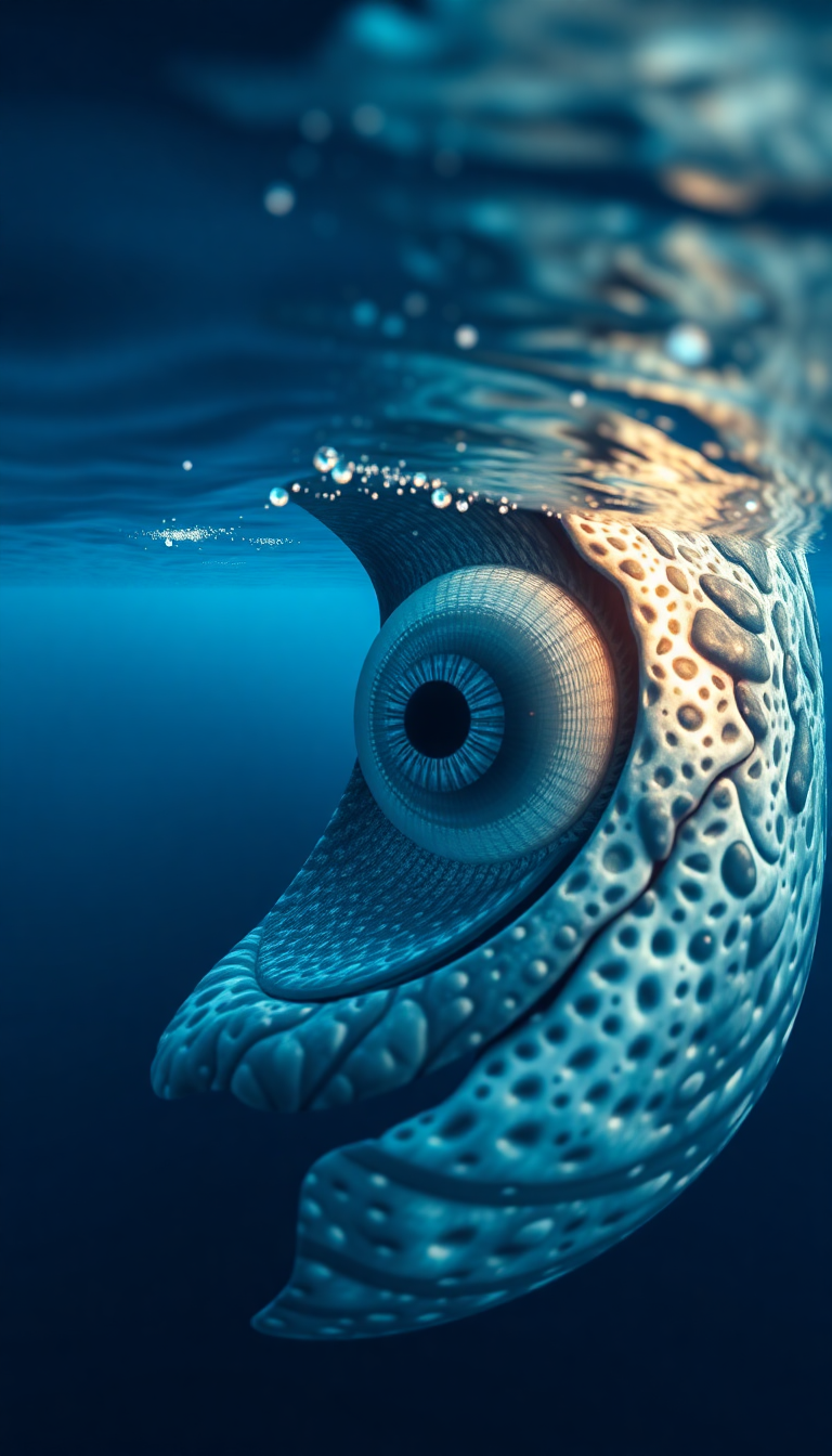 Whale Eye Closeup Deep Intelligent Photorealistic Wallpaper