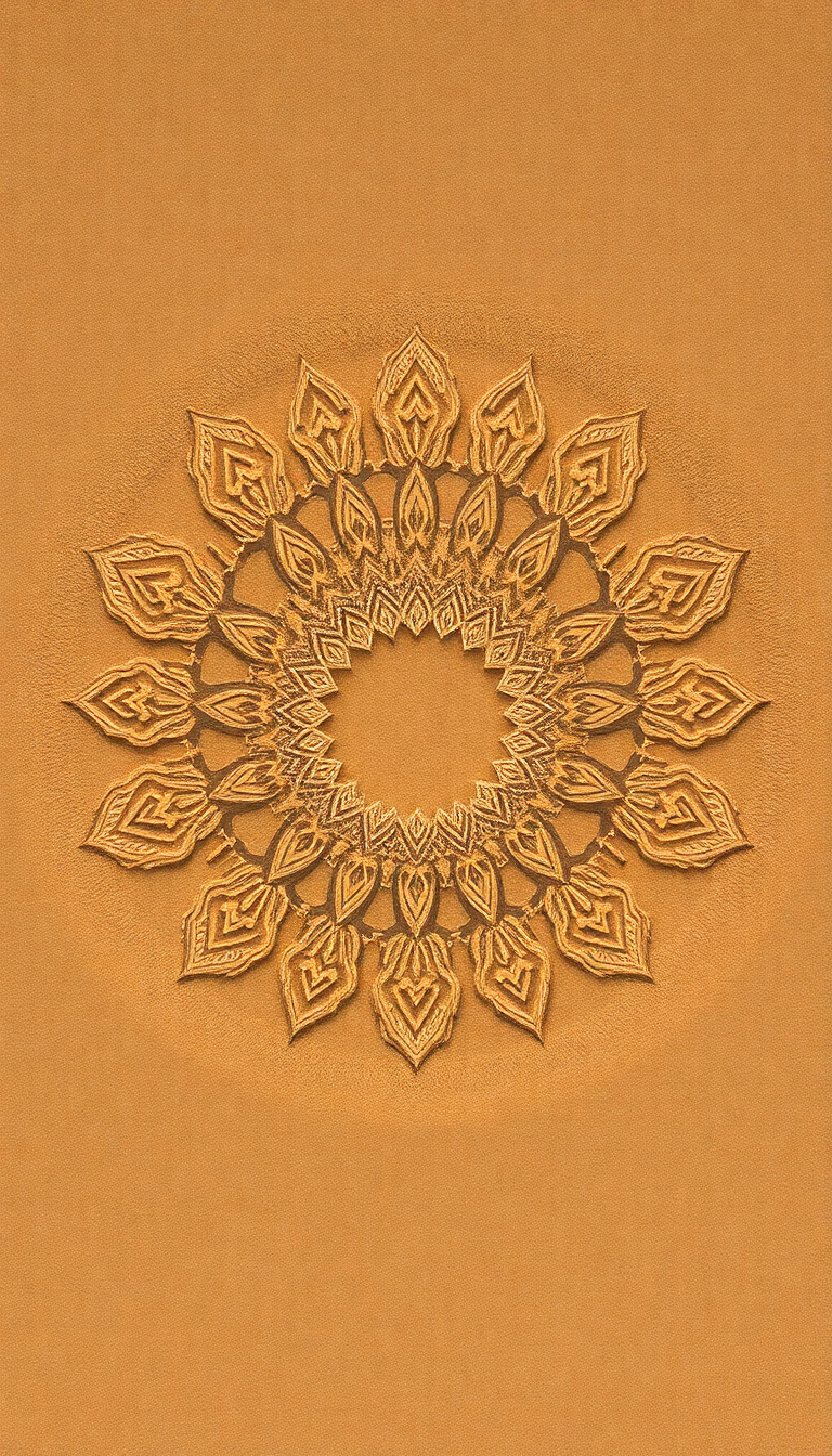 Sand Mandala Intricate Patterns Top Minimalist Wallpaper