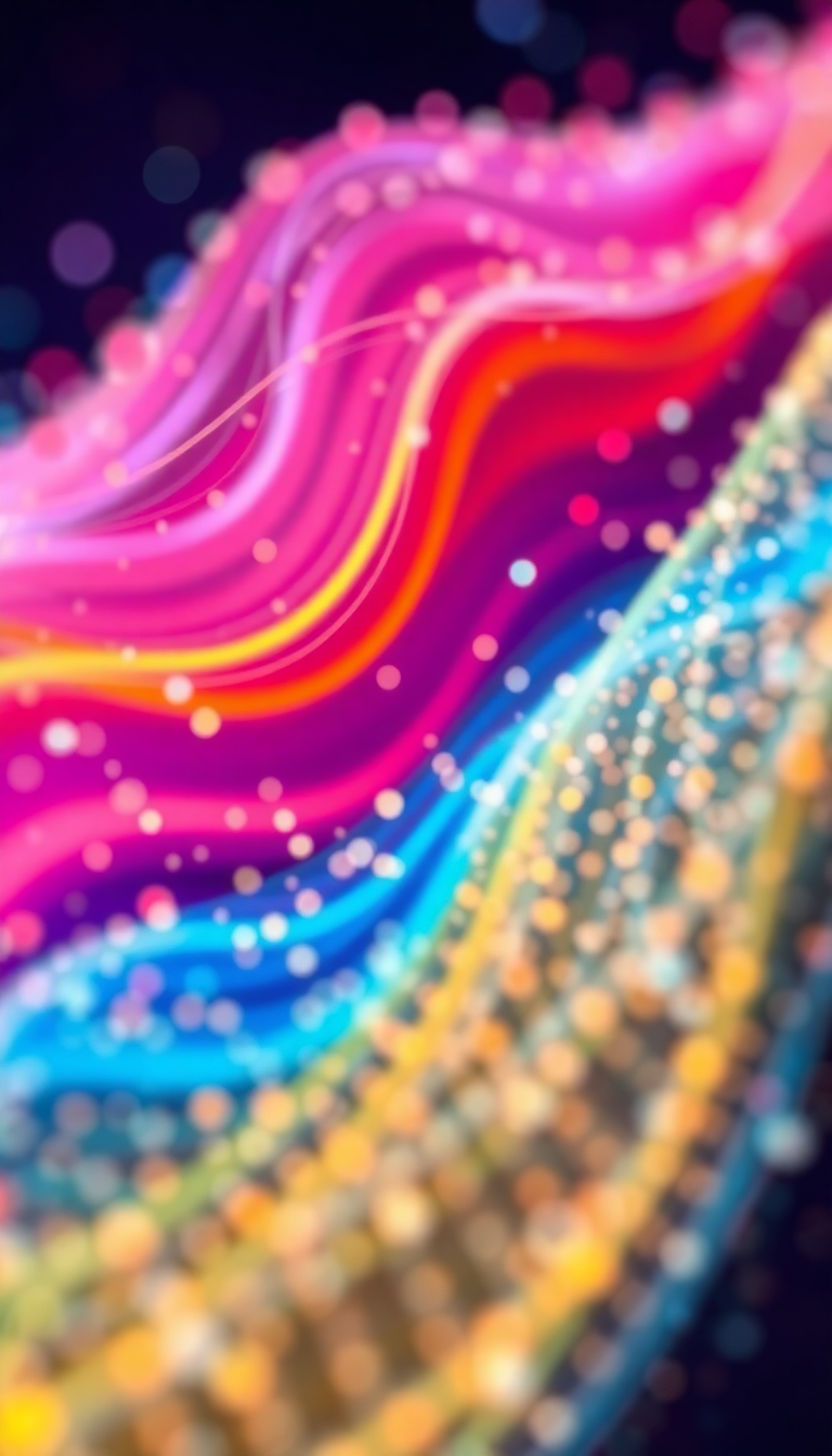 Generative Art Flowing Particles Stream Digital art Wallpaper