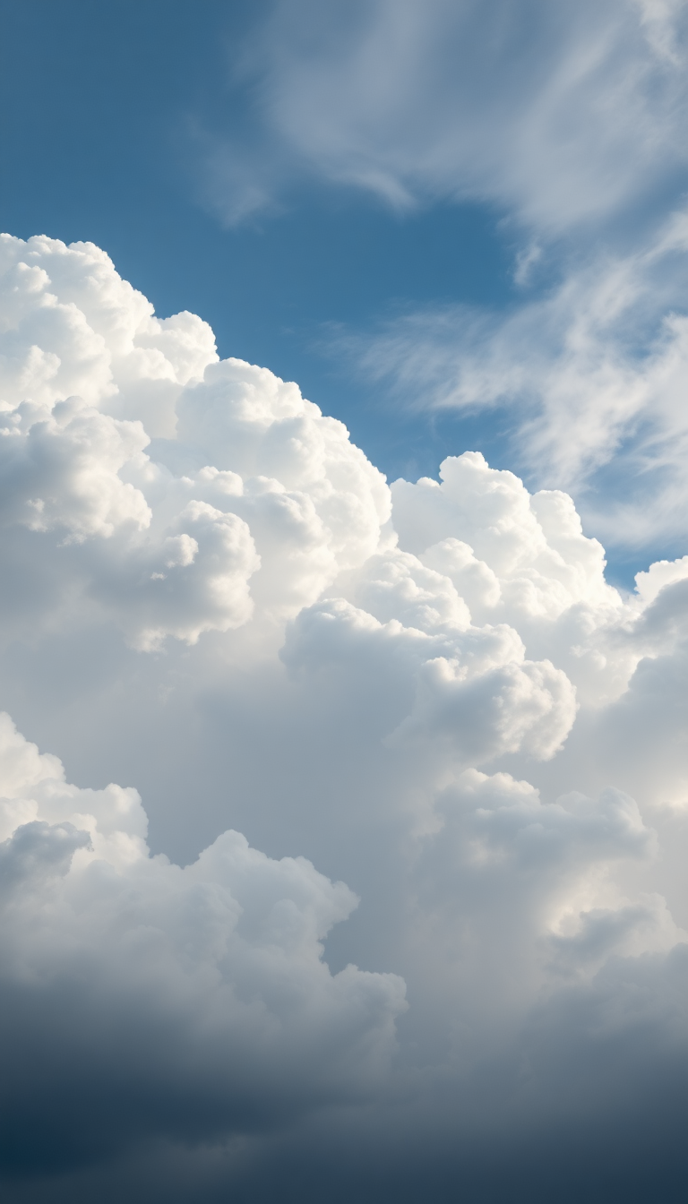 Mammatus Clouds Dramatic Bubble Sky Photorealistic Wallpaper