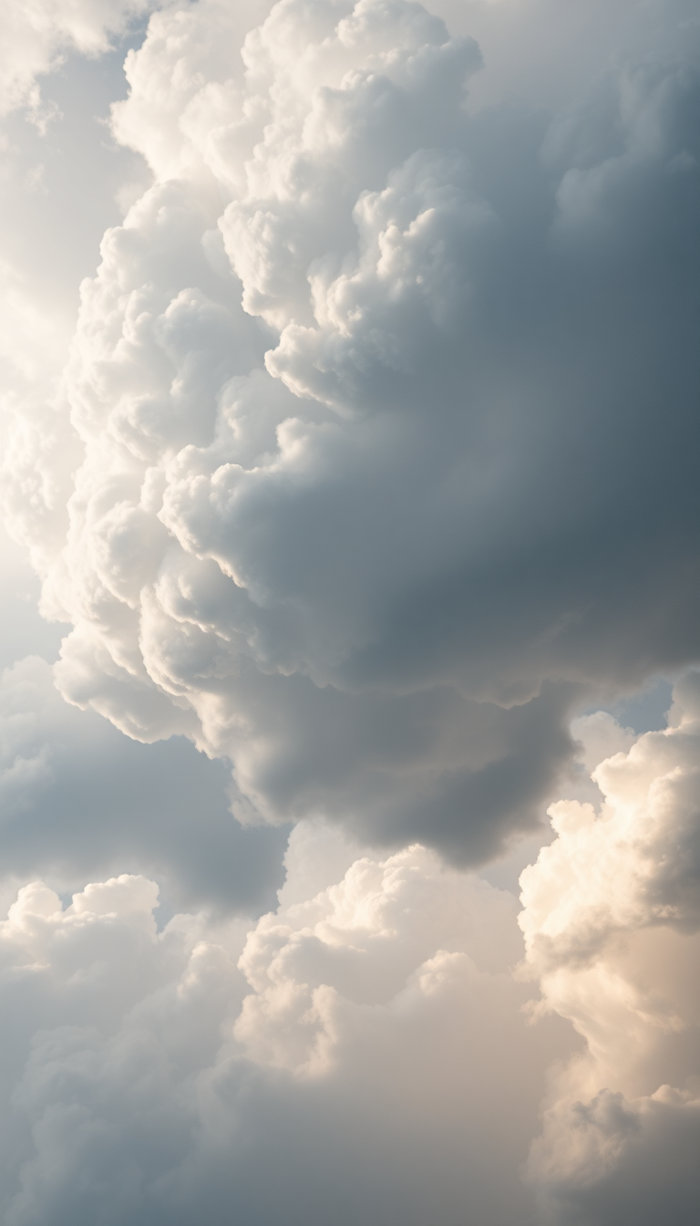 Mammatus Clouds Dramatic Bubble Sky Photorealistic Wallpaper