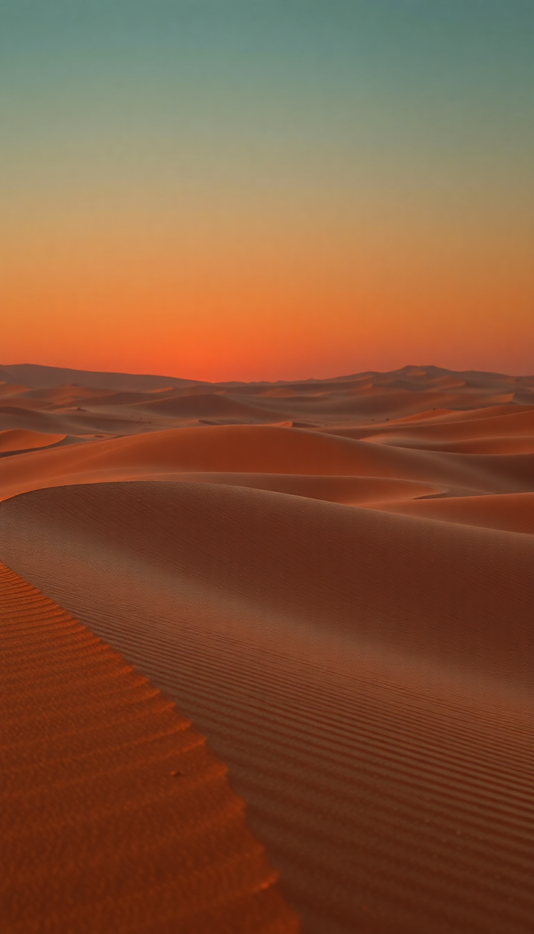 Heat Shimmer Desert Mirage Hot Photorealistic Wallpaper