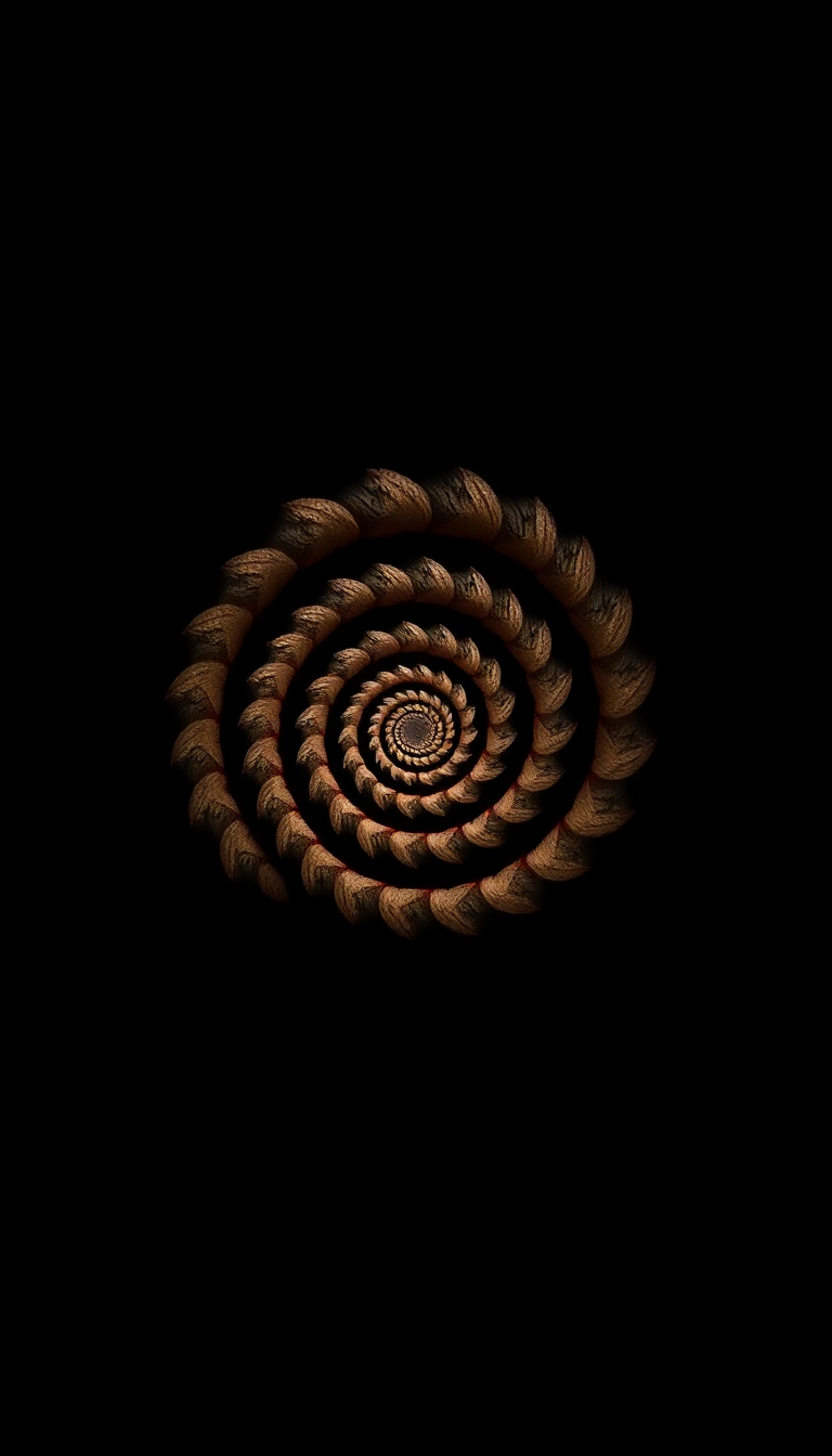 Fibonacci Spiral Golden Ratio Nature Minimalist Wallpaper