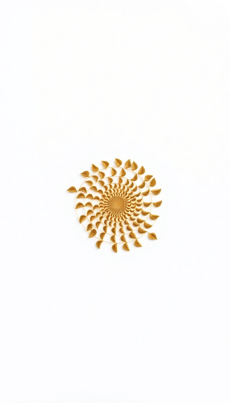 Fibonacci Spiral Golden Ratio Nature Minimalist Wallpaper