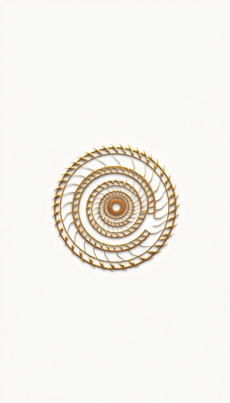 Fibonacci Spiral Golden Ratio Nature Minimalist Wallpaper