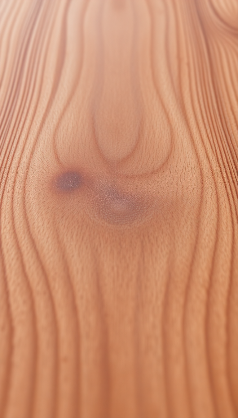 Wood Grain Polished Texture Warm Photorealistic Wallpaper