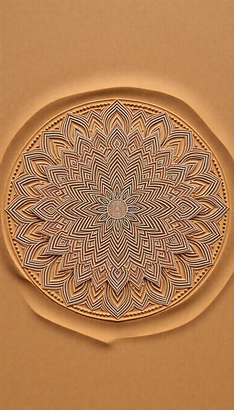 Sand Mandala Intricate Patterns Top Minimalist Wallpaper