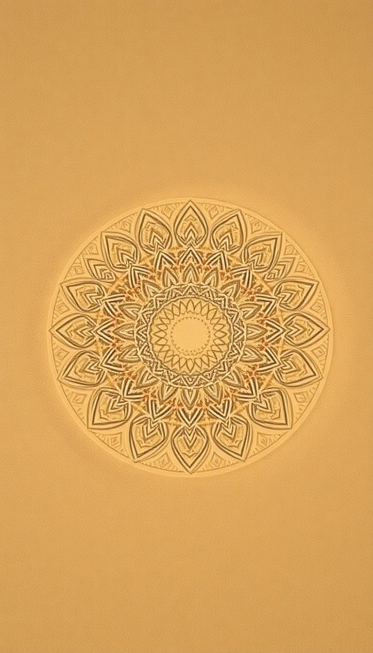 Sand Mandala Intricate Patterns Top Minimalist Wallpaper