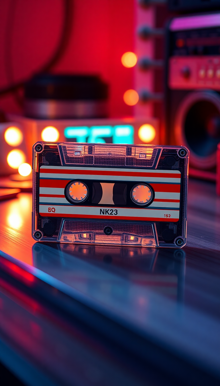 Cassette Tape Mixtape Retro Music Photorealistic Wallpaper