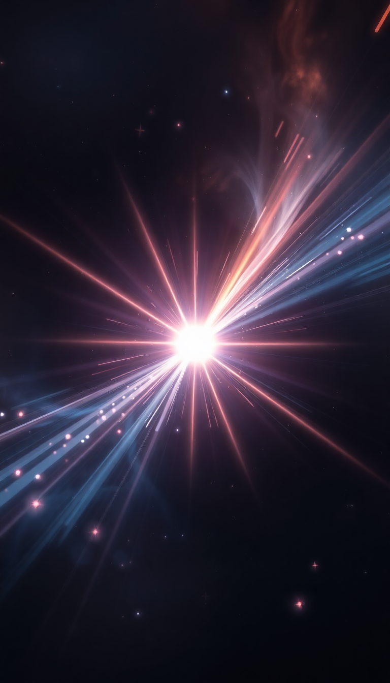 Pulsar Star Emitting Beams Of Digital art Wallpaper