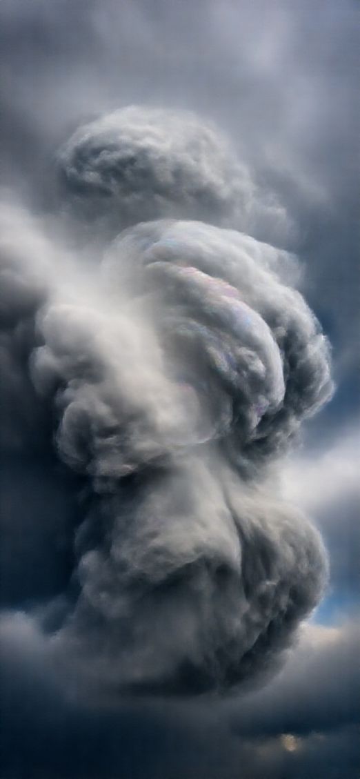 Mammatus Clouds Dramatic Bubble Sky Photorealistic Wallpaper