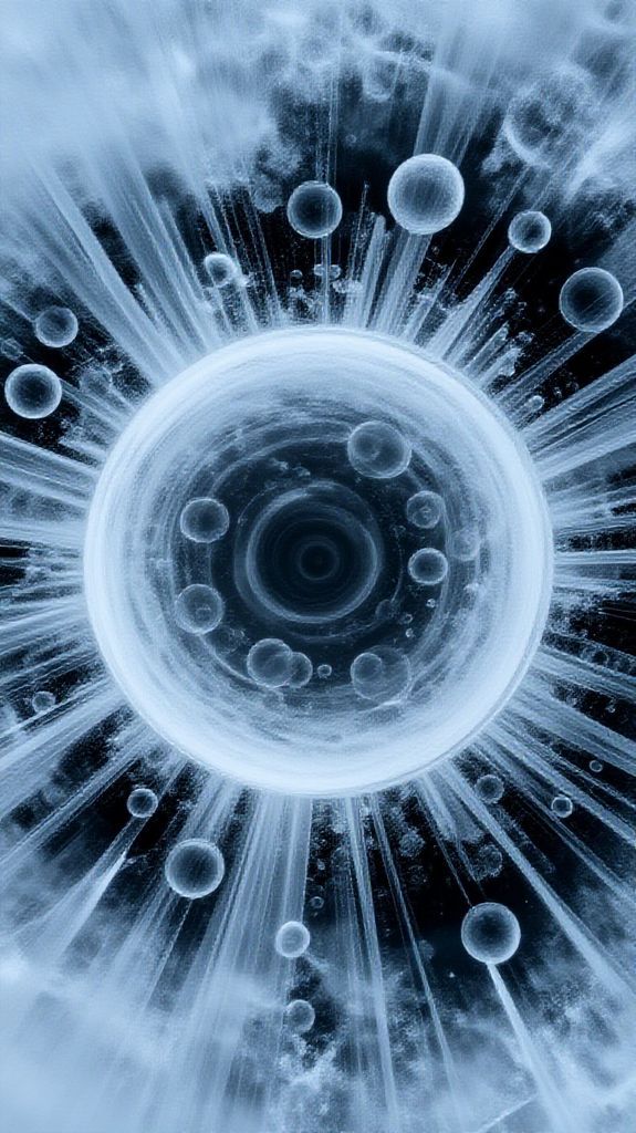 Ice Texture Frozen Bubbles Trapped Photorealistic Wallpaper