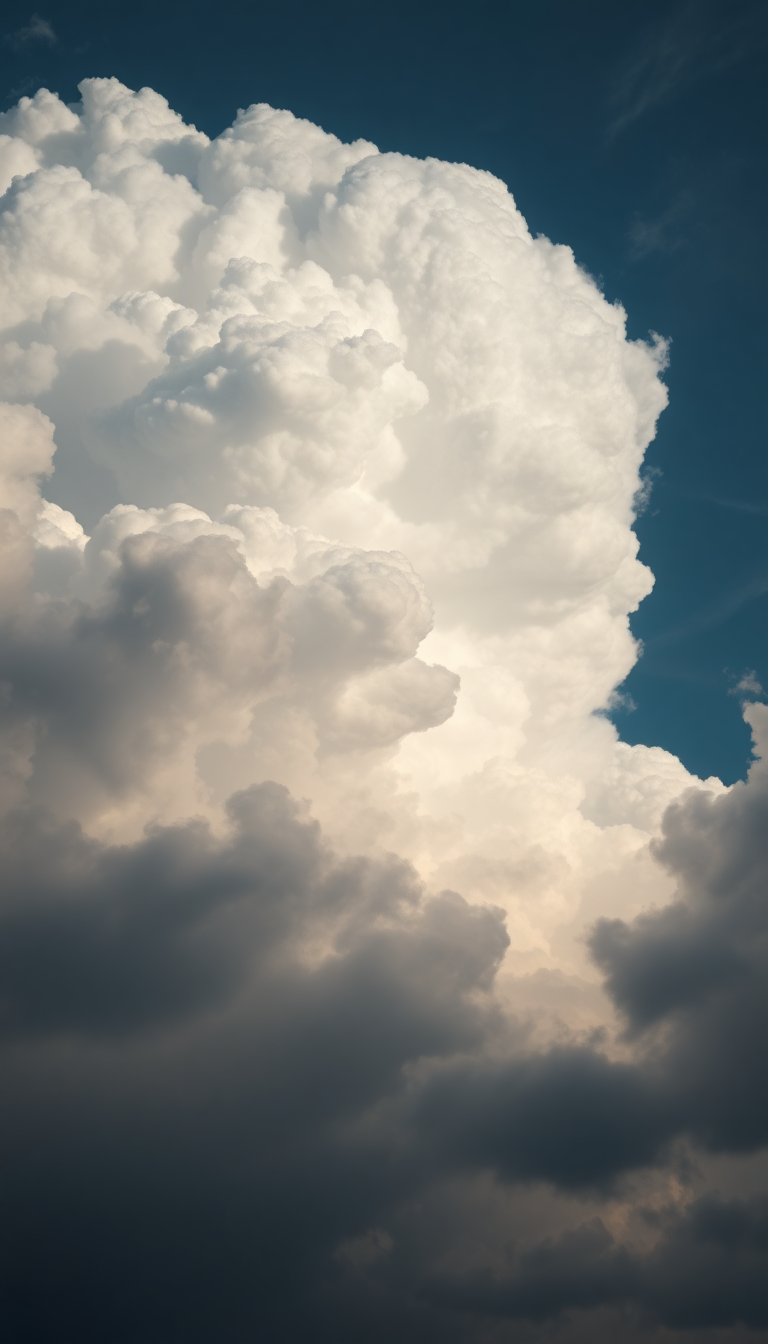 Mammatus Clouds Dramatic Bubble Sky Photorealistic Wallpaper