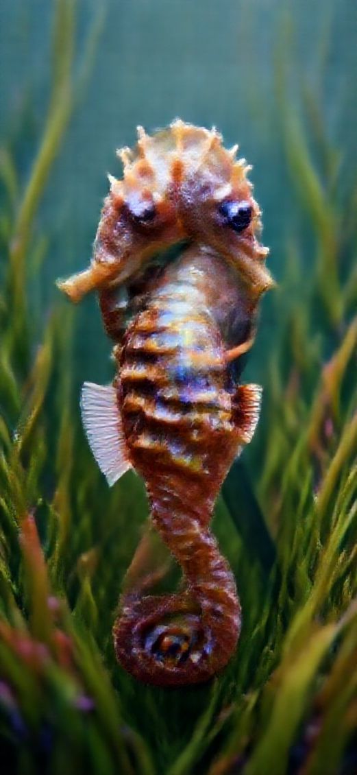 Seahorse Couple Dancing Seagrass Magical Aesthetic Wallpaper