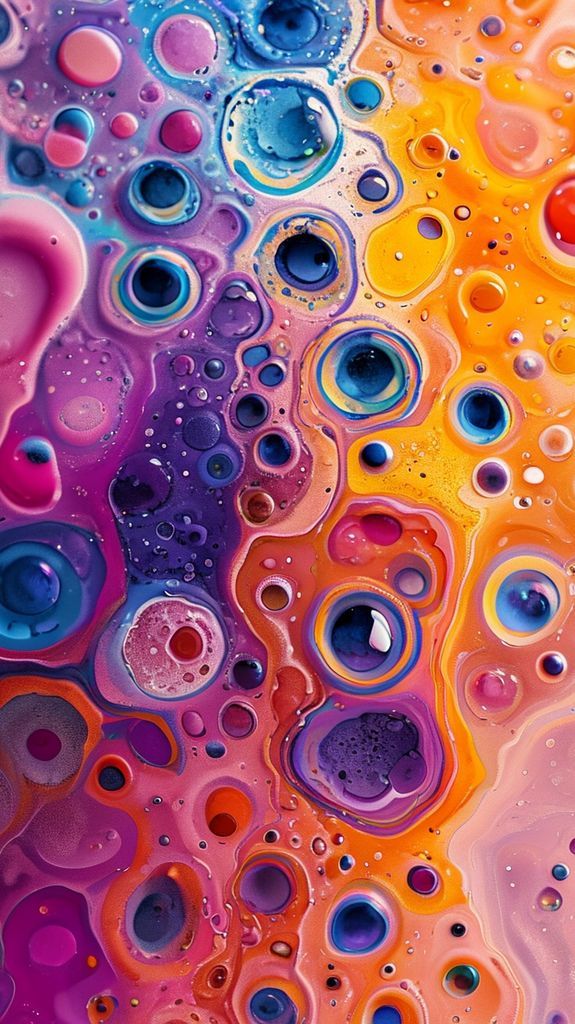 Oil And Water Macro Abstract Aesthetic Wallpaper
