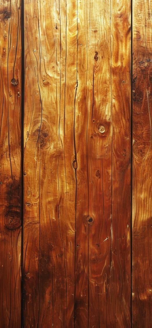 Majestic Wood Grain Polished Texture Warm Wallpaper