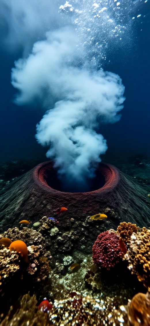 Underwater Volcano Vents Supreme Compact Wallpaper