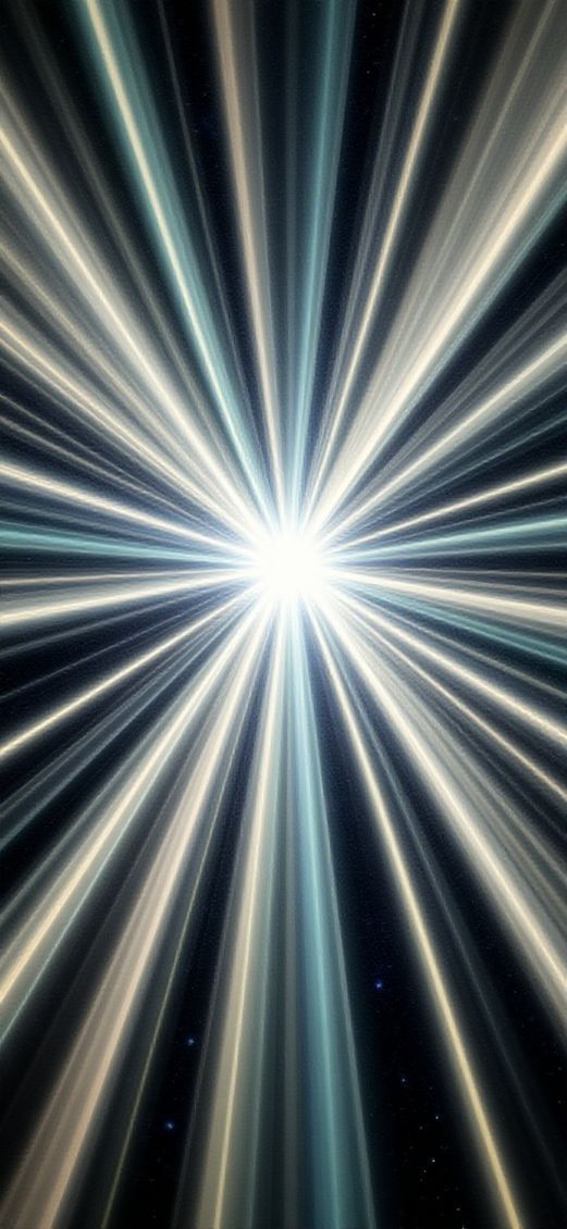 Digital art Zen Star Emitting Beams Wallpaper