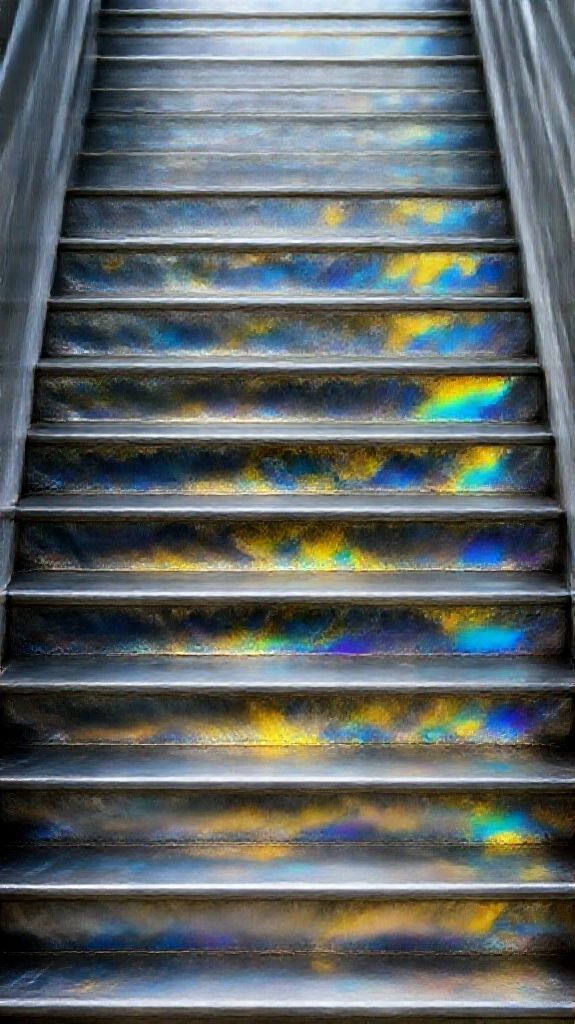 Abstract Dynamic Bismuth Crystal Formation Wallpaper